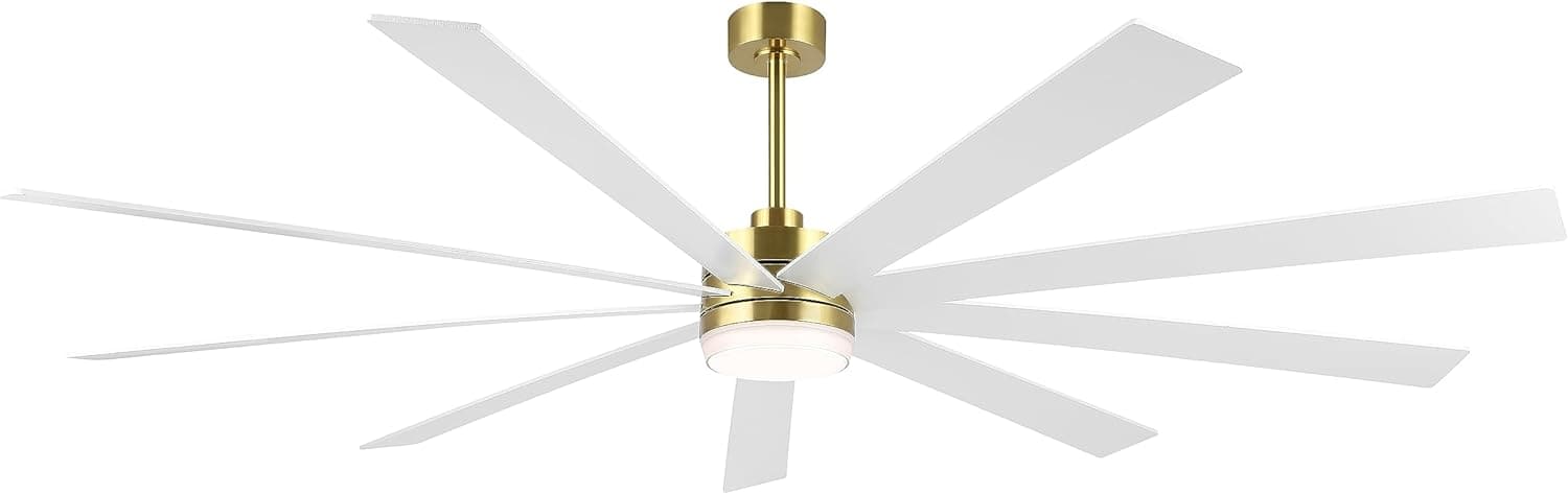 84 in. Black Huge Ceiling Fan with Light, Reversible Fan for Summer Winter, Modern Ceiling Fan for Living Room Restaurant Home Commercial-10-ErisView