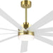 84 in. Black Huge Ceiling Fan with Light, Reversible Fan for Summer Winter, Modern Ceiling Fan for Living Room Restaurant Home Commercial-10-ErisView