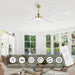 84 in. Black Huge Ceiling Fan with Light, Reversible Fan for Summer Winter, Modern Ceiling Fan for Living Room Restaurant Home Commercial-11-ErisView