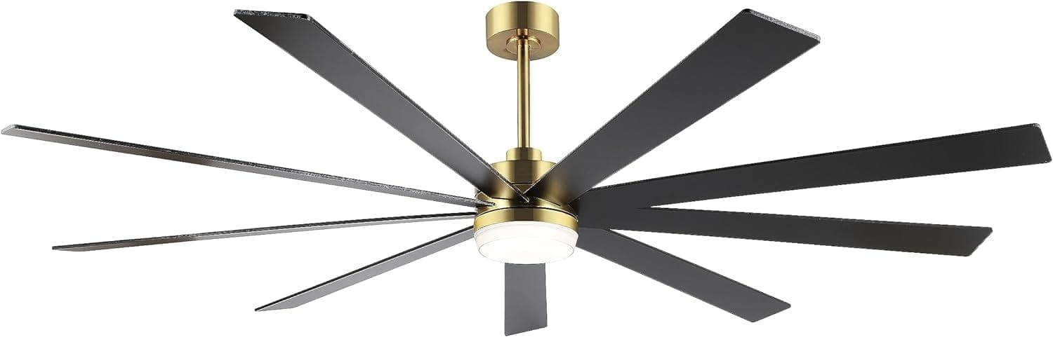 84 in. Black Huge Ceiling Fan with Light, Reversible Fan for Summer Winter, Modern Ceiling Fan for Living Room Restaurant Home Commercial-16-ErisView