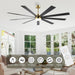 84 in. Black Huge Ceiling Fan with Light, Reversible Fan for Summer Winter, Modern Ceiling Fan for Living Room Restaurant Home Commercial-19-ErisView