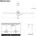 84 in. Black Huge Ceiling Fan with Light, Reversible Fan for Summer Winter, Modern Ceiling Fan for Living Room Restaurant Home Commercial-24-ErisView