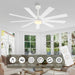 84 in. Black Huge Ceiling Fan with Light, Reversible Fan for Summer Winter, Modern Ceiling Fan for Living Room Restaurant Home Commercial-26-ErisView