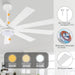 84 in. Black Huge Ceiling Fan with Light, Reversible Fan for Summer Winter, Modern Ceiling Fan for Living Room Restaurant Home Commercial-28-ErisView