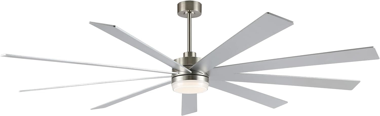 84 in. Black Huge Ceiling Fan with Light, Reversible Fan for Summer Winter, Modern Ceiling Fan for Living Room Restaurant Home Commercial-32-ErisView