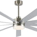 84 in. Black Huge Ceiling Fan with Light, Reversible Fan for Summer Winter, Modern Ceiling Fan for Living Room Restaurant Home Commercial-32-ErisView
