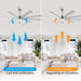 84 in. Black Huge Ceiling Fan with Light, Reversible Fan for Summer Winter, Modern Ceiling Fan for Living Room Restaurant Home Commercial-36-ErisView