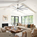 84 in. Black Huge Ceiling Fan with Light, Reversible Fan for Summer Winter, Modern Ceiling Fan for Living Room Restaurant Home Commercial-40-ErisView