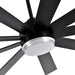 84 in. Black Huge Ceiling Fan with Light, Reversible Fan for Summer Winter, Modern Ceiling Fan for Living Room Restaurant Home Commercial-4-ErisView