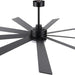 84 in. Black Huge Ceiling Fan with Light, Reversible Fan for Summer Winter, Modern Ceiling Fan for Living Room Restaurant Home Commercial-9-ErisView
