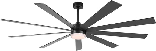 84 in. Black Huge Ceiling Fan with Light, Reversible Fan for Summer Winter, Modern Ceiling Fan for Living Room Restaurant Home Commercial-1-ErisView