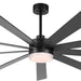 84 in. Black Huge Ceiling Fan with Light, Reversible Fan for Summer Winter, Modern Ceiling Fan for Living Room Restaurant Home Commercial-1-ErisView
