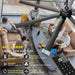84 in. Huge Ceiling Fan, Black Industrial Remote Control Ceiling Fan and Light, Quiet Small Ceiling Fan for Living Room Bedroom Shop Garage Patio-2-ErisView