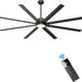 84 in. Huge Ceiling Fan, Black Industrial Remote Control Ceiling Fan and Light, Quiet Small Ceiling Fan for Living Room Bedroom Shop Garage Patio-1-ErisView