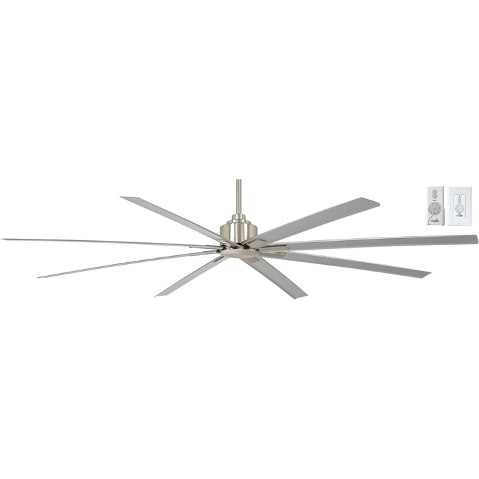 84 in. Huge Ceiling Fan, Brushed Nickel Ceiling Fan with Silver Blades, Outdoor Ceiling Fans without Lights-1-ErisView