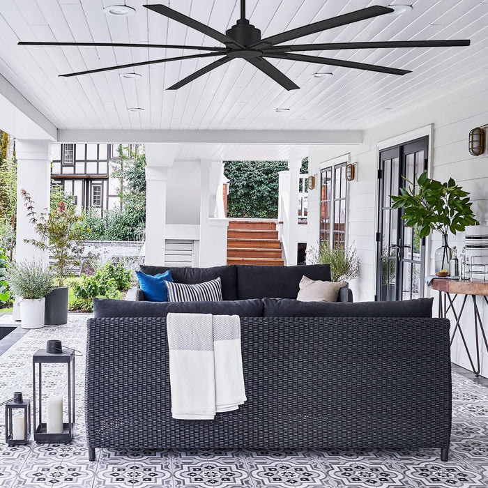 84 in. Huge Ceiling Fan, Outdoor Ceiling Fans, Elegant Ceiling Fans, Black Outdoor Ceiling Fans without Lights, Exterior Ceiling Fans-6-ErisView