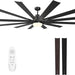 84 in. Huge Ceiling Fan with Light and Remote, Large Indoor Outdoor Ceiling Fan, Reversible Dimmable Ceiling Fan for Living Room Bedroom-1-ErisView