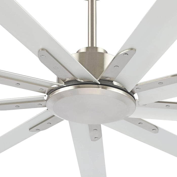 84 in. White Huge Ceiling Fan NO Light with Remote Control, Industrial Commercial Ceiling Fan with Aluminum Blades, Living Room Warehouse Ceiling Fans-17-ErisView