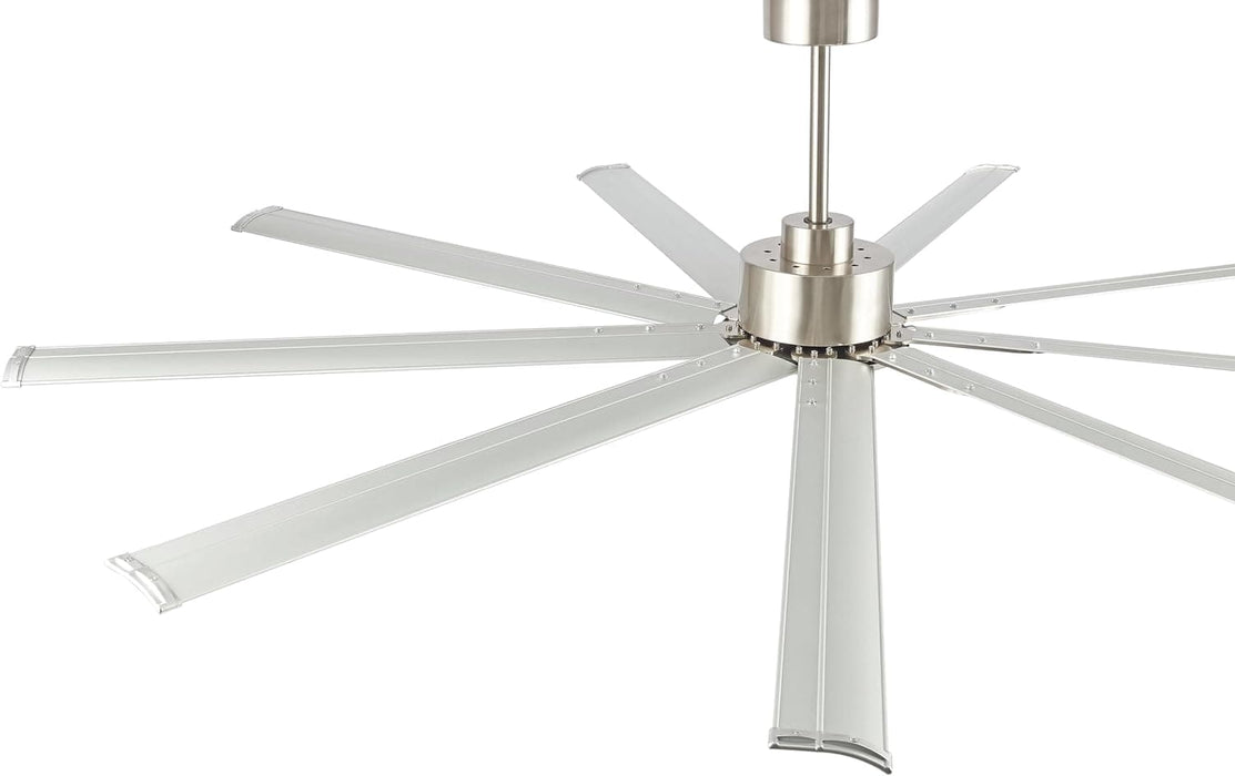 84 in. White Huge Ceiling Fan NO Light with Remote Control, Industrial Commercial Ceiling Fan with Aluminum Blades, Living Room Warehouse Ceiling Fans-18-ErisView