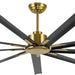 84 in. White Huge Ceiling Fan NO Light with Remote Control, Industrial Commercial Ceiling Fan with Aluminum Blades, Living Room Warehouse Ceiling Fans-19-ErisView