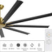 84 in. White Huge Ceiling Fan NO Light with Remote Control, Industrial Commercial Ceiling Fan with Aluminum Blades, Living Room Warehouse Ceiling Fans-20-ErisView