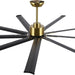 84 in. White Huge Ceiling Fan NO Light with Remote Control, Industrial Commercial Ceiling Fan with Aluminum Blades, Living Room Warehouse Ceiling Fans-23-ErisView