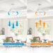 84 in. White Huge Ceiling Fan NO Light with Remote Control, Industrial Commercial Ceiling Fan with Aluminum Blades, Living Room Warehouse Ceiling Fans-4-ErisView