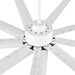 84 in. White Huge Ceiling Fan NO Light with Remote Control, Industrial Commercial Ceiling Fan with Aluminum Blades, Living Room Warehouse Ceiling Fans-8-ErisView