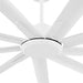 84 in. White Huge Ceiling Fan NO Light with Remote Control, Industrial Commercial Ceiling Fan with Aluminum Blades, Living Room Warehouse Ceiling Fans-9-ErisView