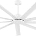 84 in. White Huge Ceiling Fan NO Light with Remote Control, Industrial Commercial Ceiling Fan with Aluminum Blades, Living Room Warehouse Ceiling Fans-1-ErisView