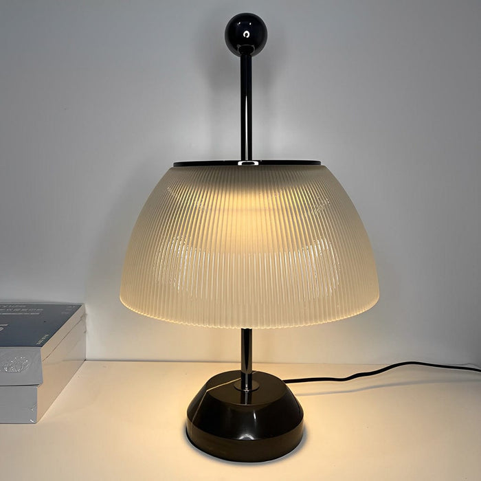 19 In. H Alfa Table Lamp Glass Bowl Shade Italian Decorative Lamps