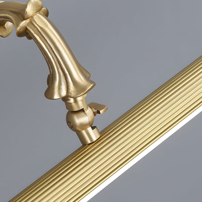 Antique Copper Linear 180° Adjustable Dimmable LED Vanity Light for Bathroom