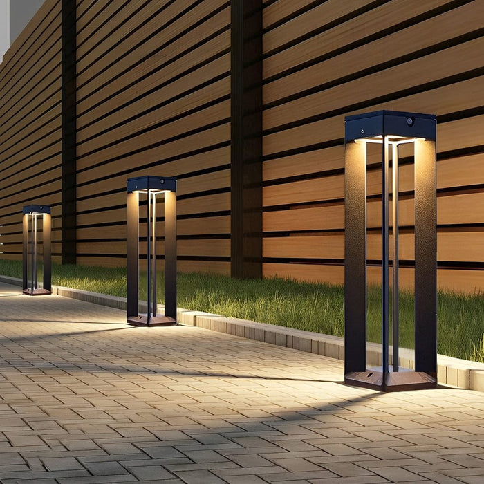 Creative Minimalist Waterproof LED Modern Solar Powered Lawn Lamp