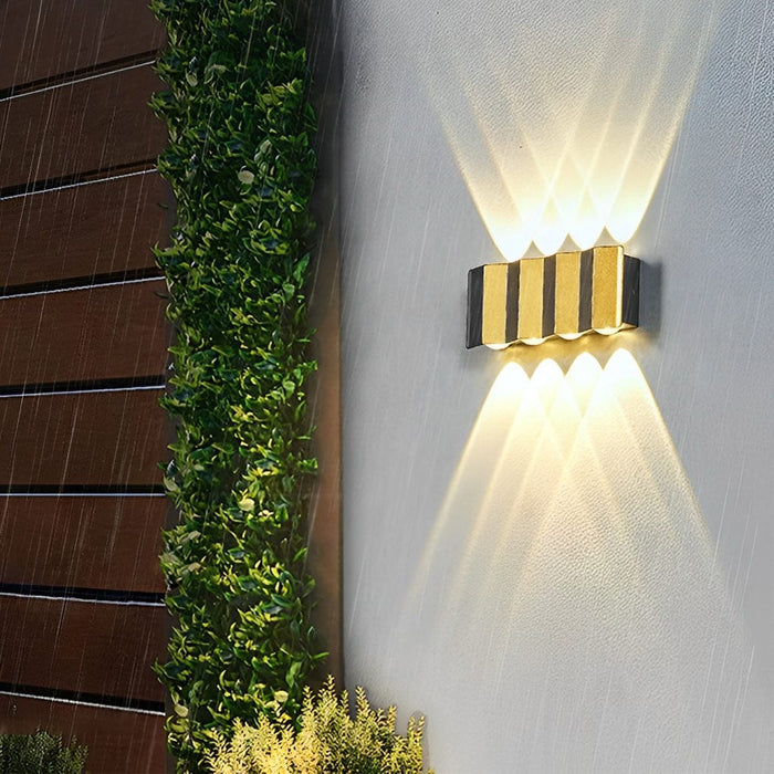 Wavy Creative Up and Down Light LED Waterproof Modern Wall Lights Fixture