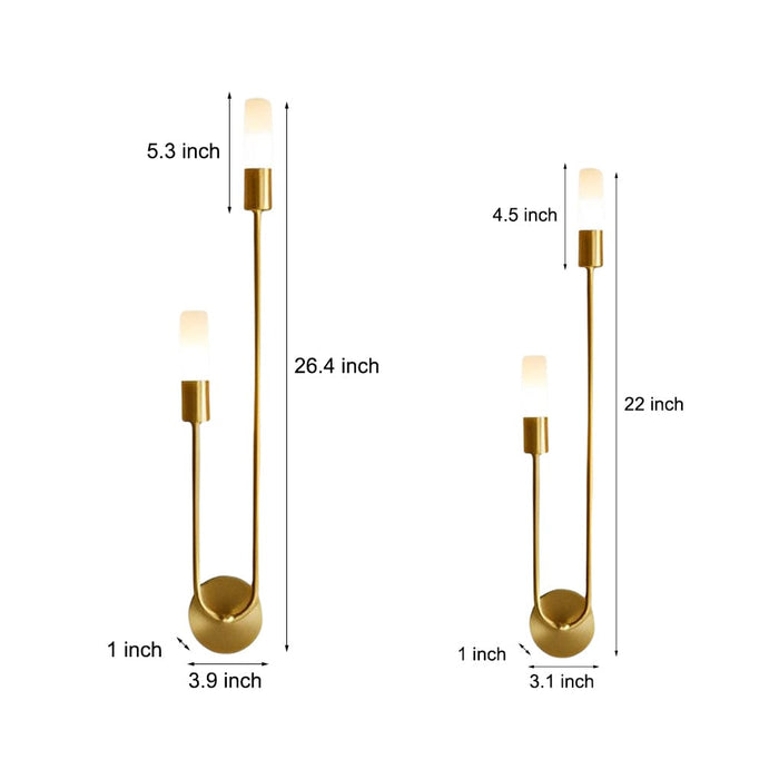 Creative 2 Lights G9 Luxury Modern Minimalist Wall Lights Fixture