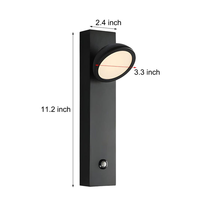 Rotatable Head Modern Spotlight Wall Lamp. Touch Control