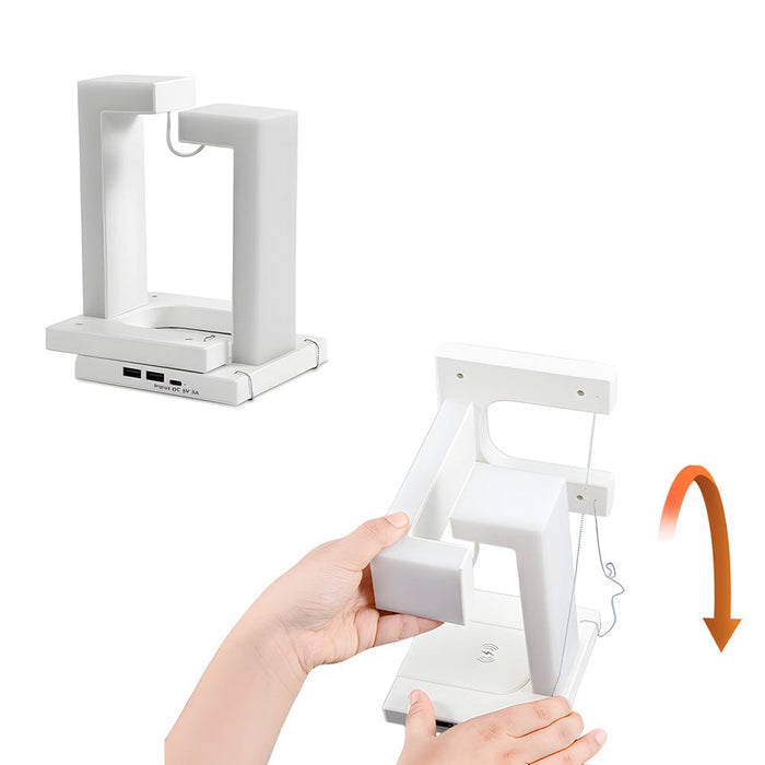 Plastic Floating Anti Gravity Table Lamp Wireless Charging LED Desk Lamp