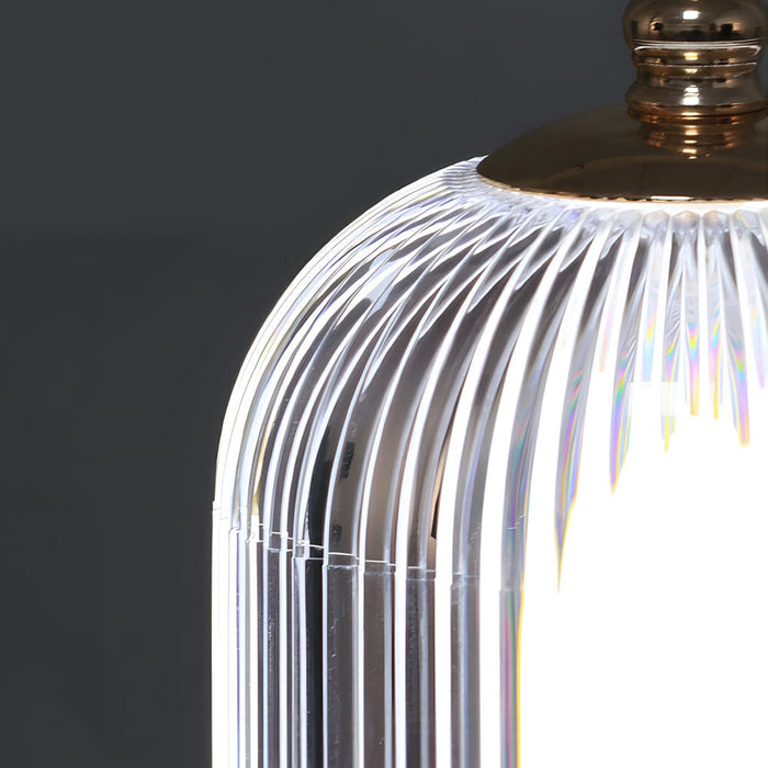 Portable Acrylic Cage Table Lamp LED Warm Desk Lantern
