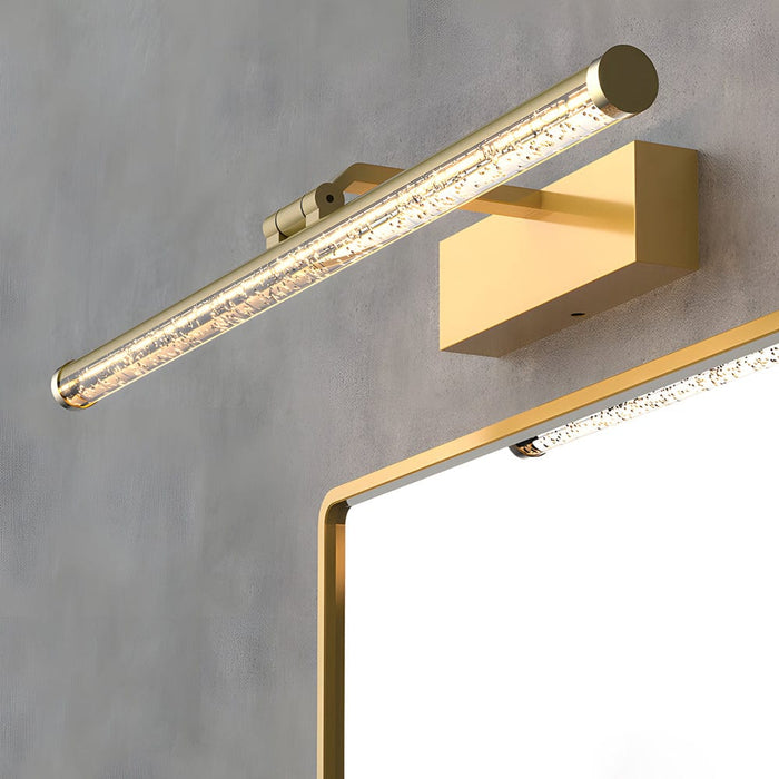 Long Acrylic Bubbles Bar Rotatable Dimmable LED Bath Vanity Light