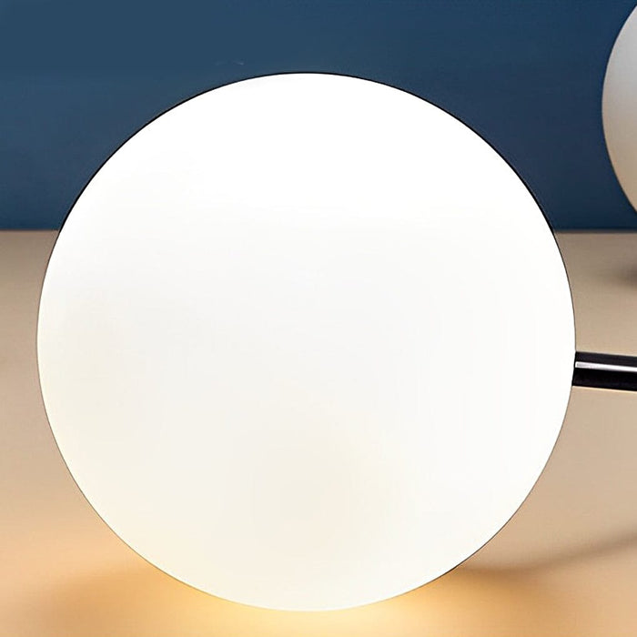 60 Inches RGB 16 Colors Luna LED Globe Floor Lamp with Remote 1-Light PE Standing Lamp