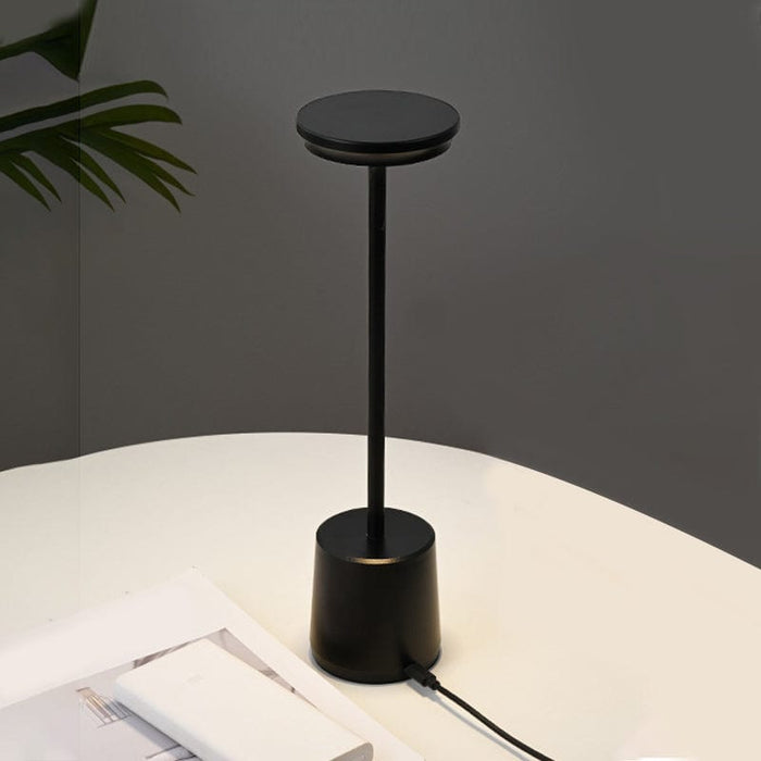 Aluminum  Integrated LED Cordless Rechargeable Portable Touch Table Lamp Built-in Battery Reading Light