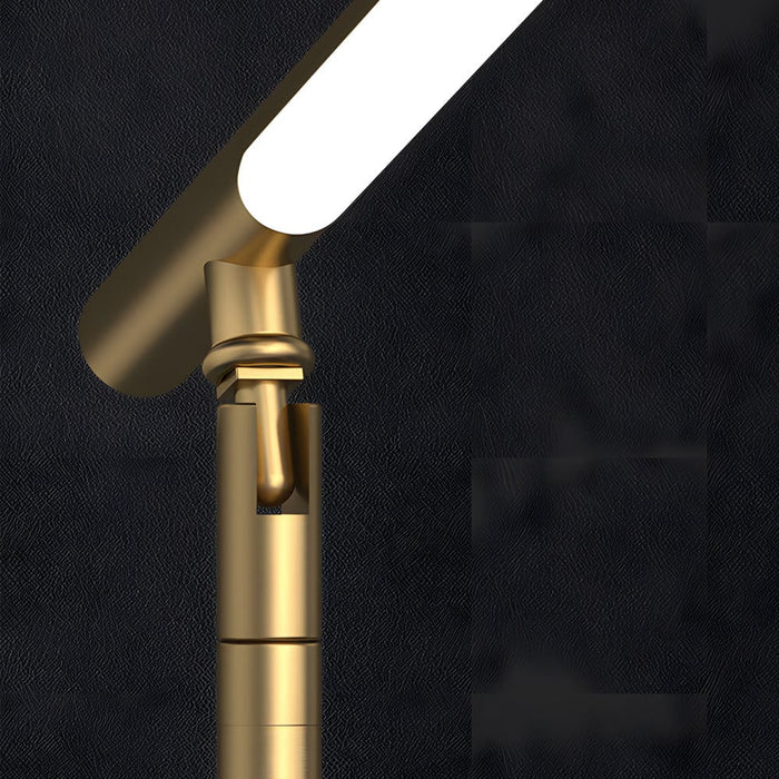 Copper Linear Brass LED Desk Lamp with Adjustable Direction