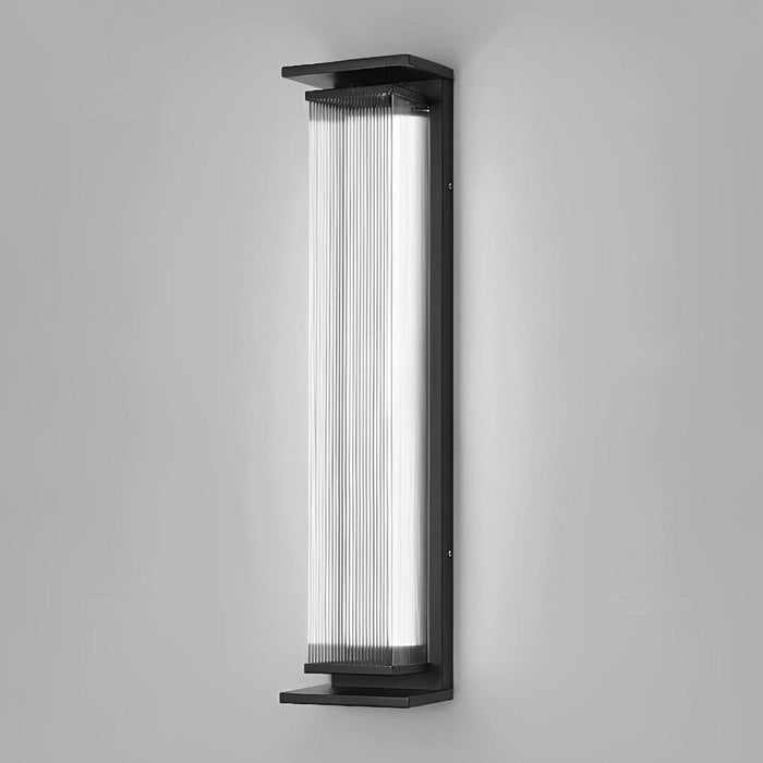 Creative Strip Waterproof Black Modern LED Wall Lamp Outdoor Wall Lights