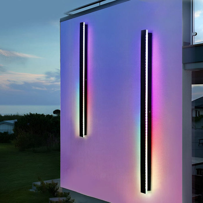 Black Friday Clearance Black Long Strip Outdoor Wall Lights Outdoor LED Lighting