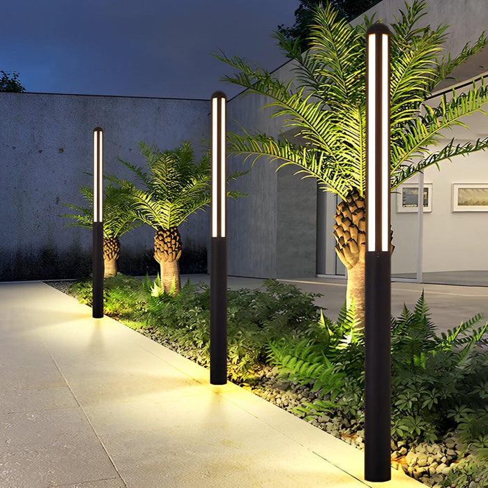 Minimalist Waterproof LED Black Modern Outdoor Pole Lights Public Lighting