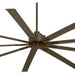 96 in. Big Ceiling Fans, Oil Rubbed Bronze Ceiling Fan, Cathedral Ceiling Fan, Mid Century Modern Ceiling Fan-4-ErisView