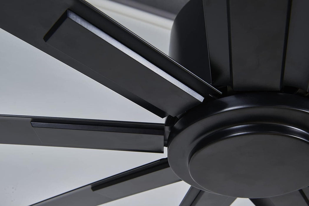 96 in. Huge Ceiling Fan, Industrial Ceiling Fan with Remote for Home Or Commercial, Black Outdoor Fans for Porch Patio Warehouse Restaurant Cathedral-8-ErisView