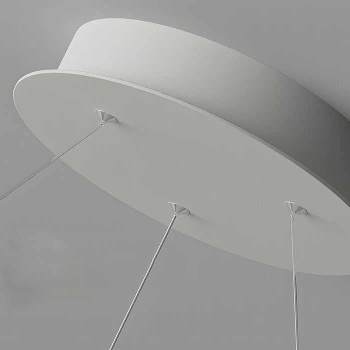 Planet Rings LED Pendant Light in Black/White