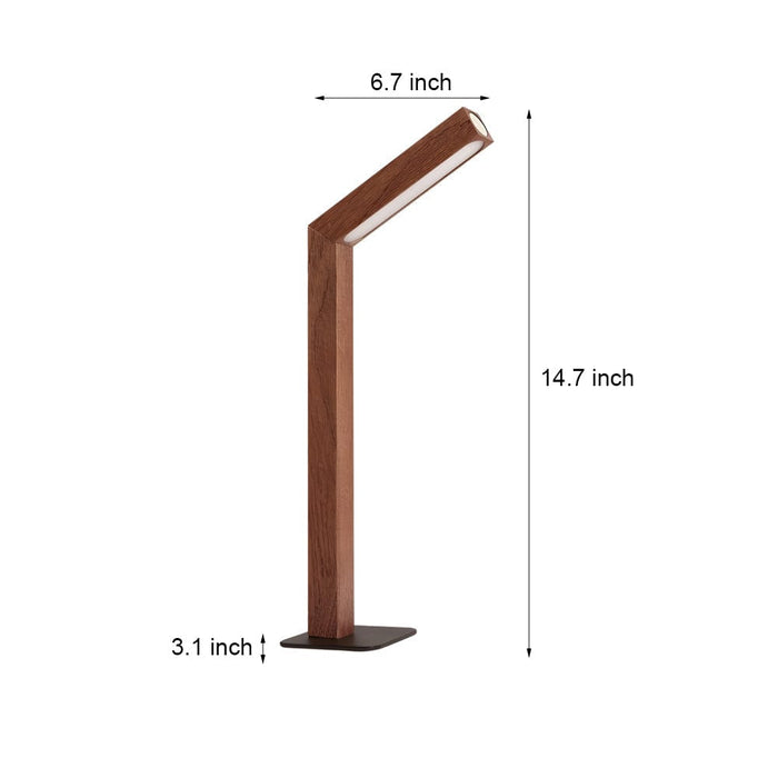 Minimalist Wood Stick Magnet Reading Desk Lamp Touch Control