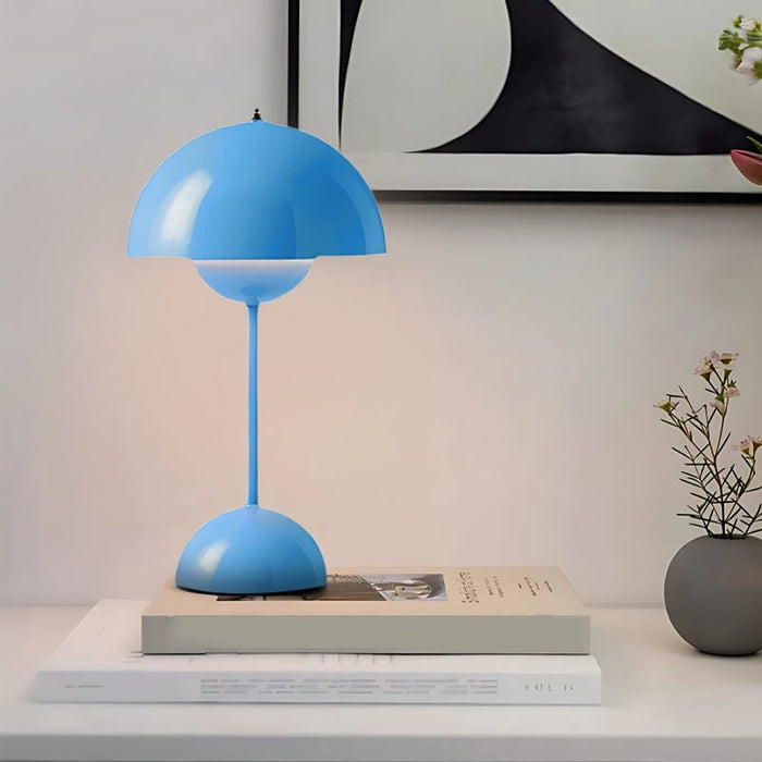 Iron Rechargeable Portable Flowerpot VP3 Table Lamp Touch Dimming Flower Bud Bedside Lamp